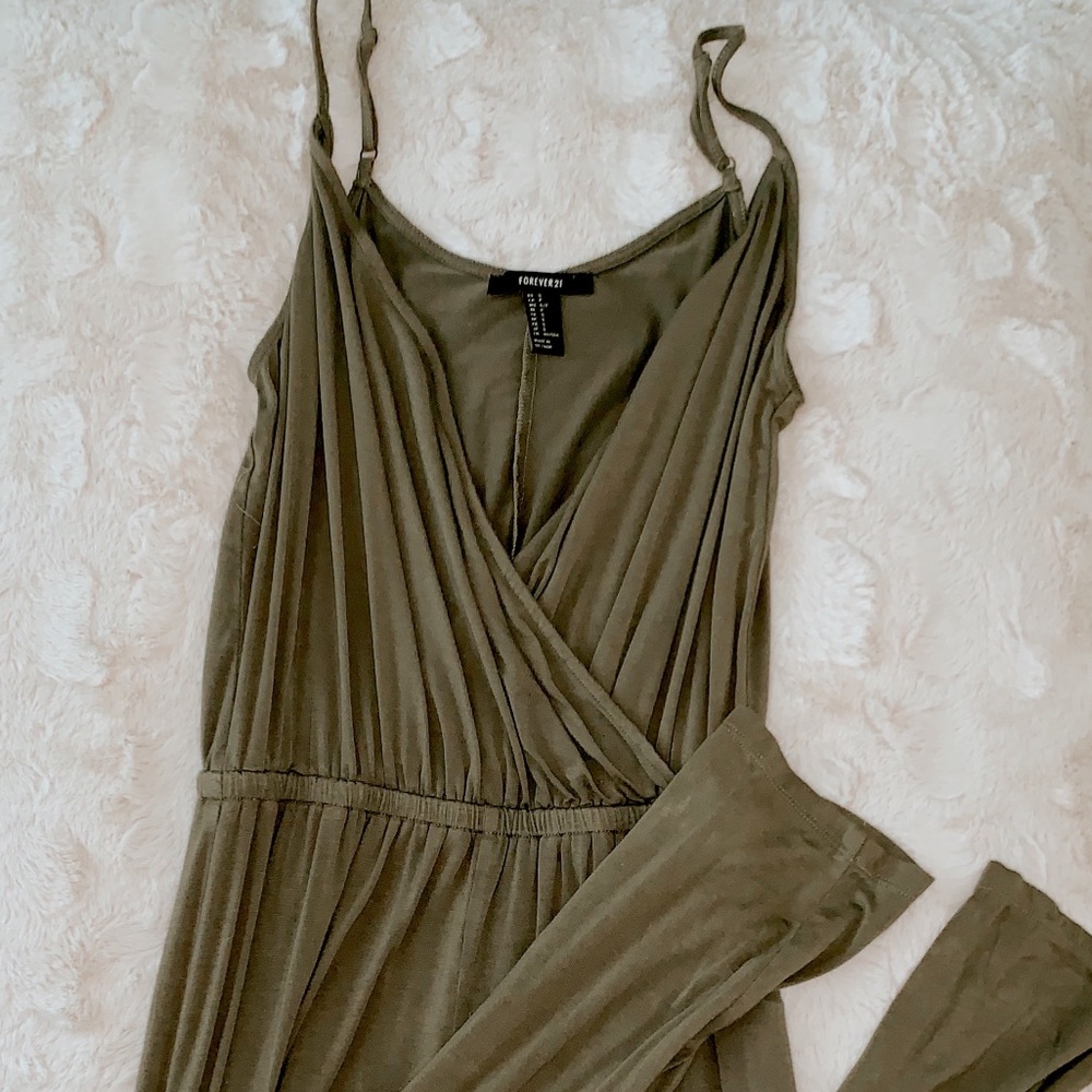 Hunter green jumpsuit